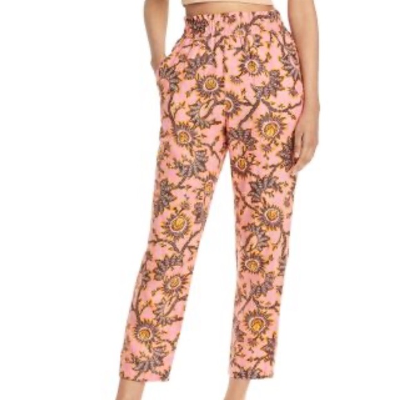 A.L.C. Henry Floral Printed Cotton Pants - Picture 3 of 14